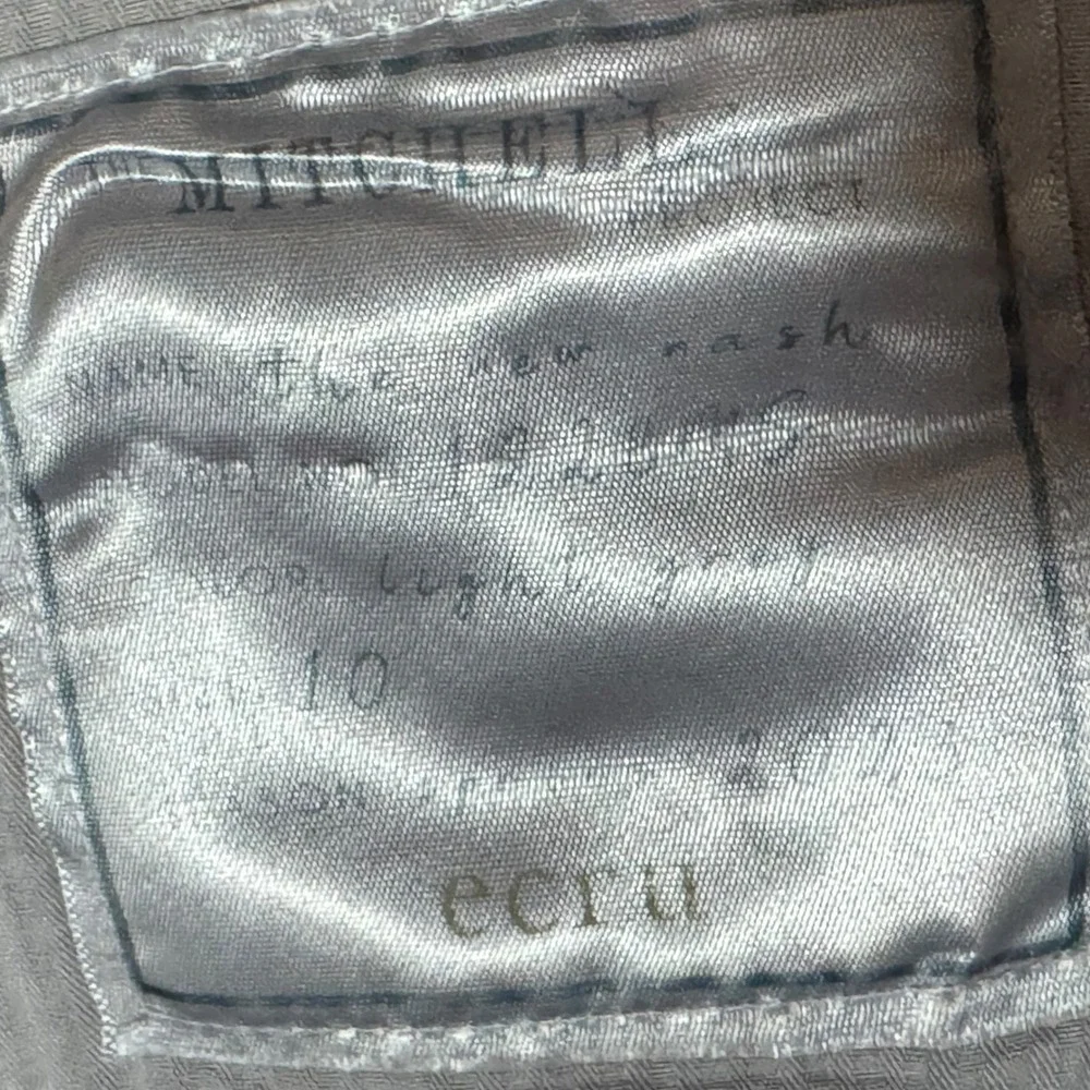 Ecru The Mitchell‎ Project NWT the new Nash gray shorts sz 10 minimalist tencel